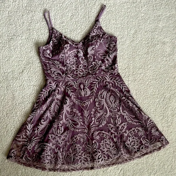 Speechless | Dresses | Light Lavender And Lace Semi Formal Speechless Dress  Size 5 | Poshmark
